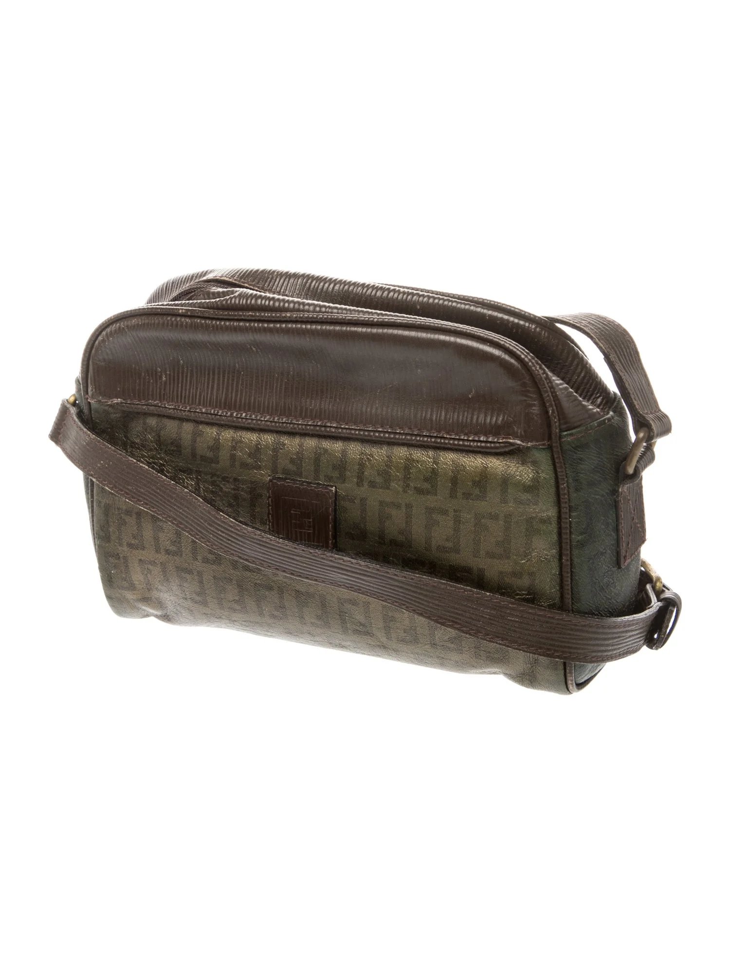 Leather Vintage Zucchino Camera Bag Medium Vintage