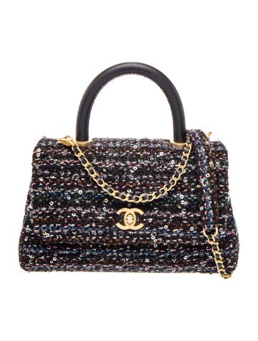 Tweed Mini Coco Handle Bag