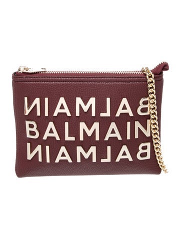 Balmain Leather Clutch