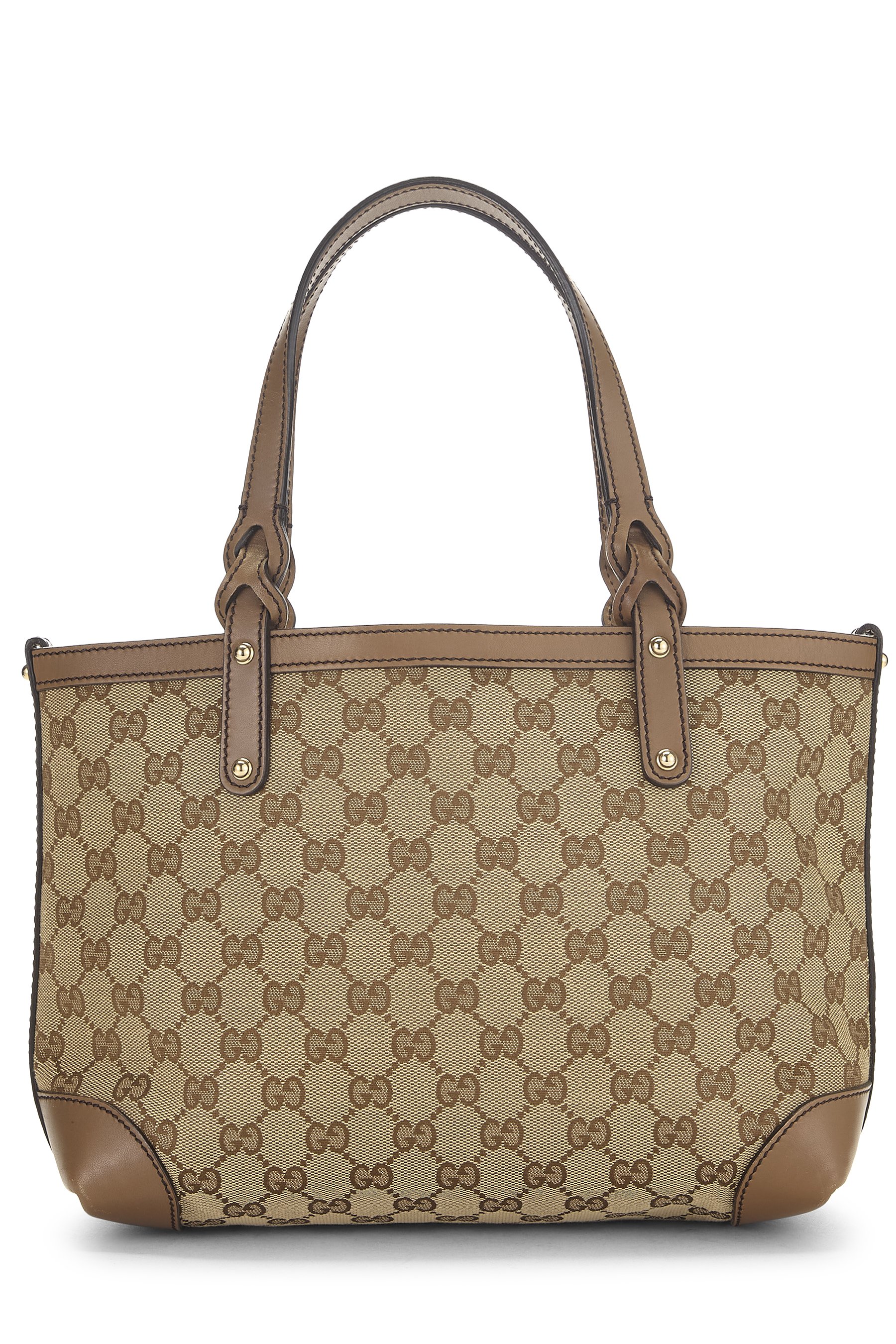 Brown Original GG Canvas Craft Tote Small
