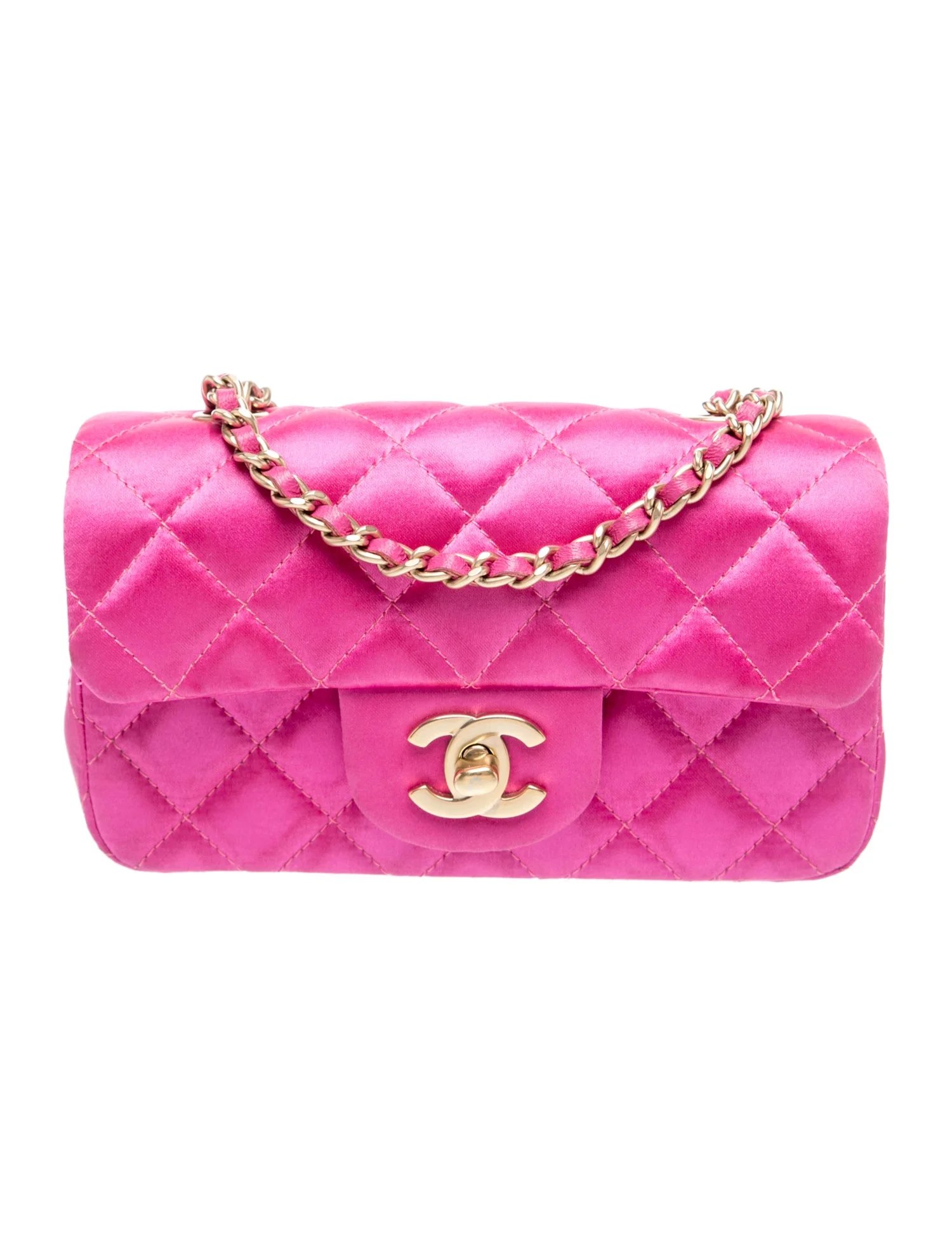 Extra Mini Satin Flap Bag