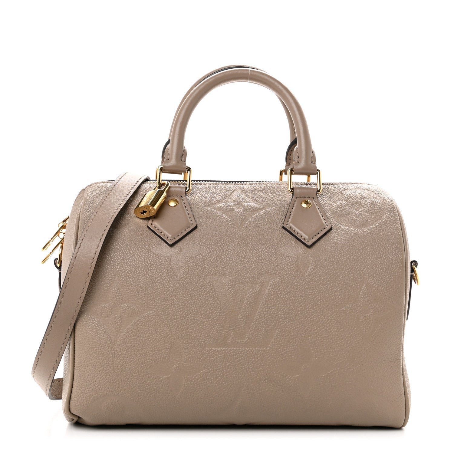 Louis Vuitton Empreinte Monogram Giant Speedy Bandouliere 25 Tourterelle