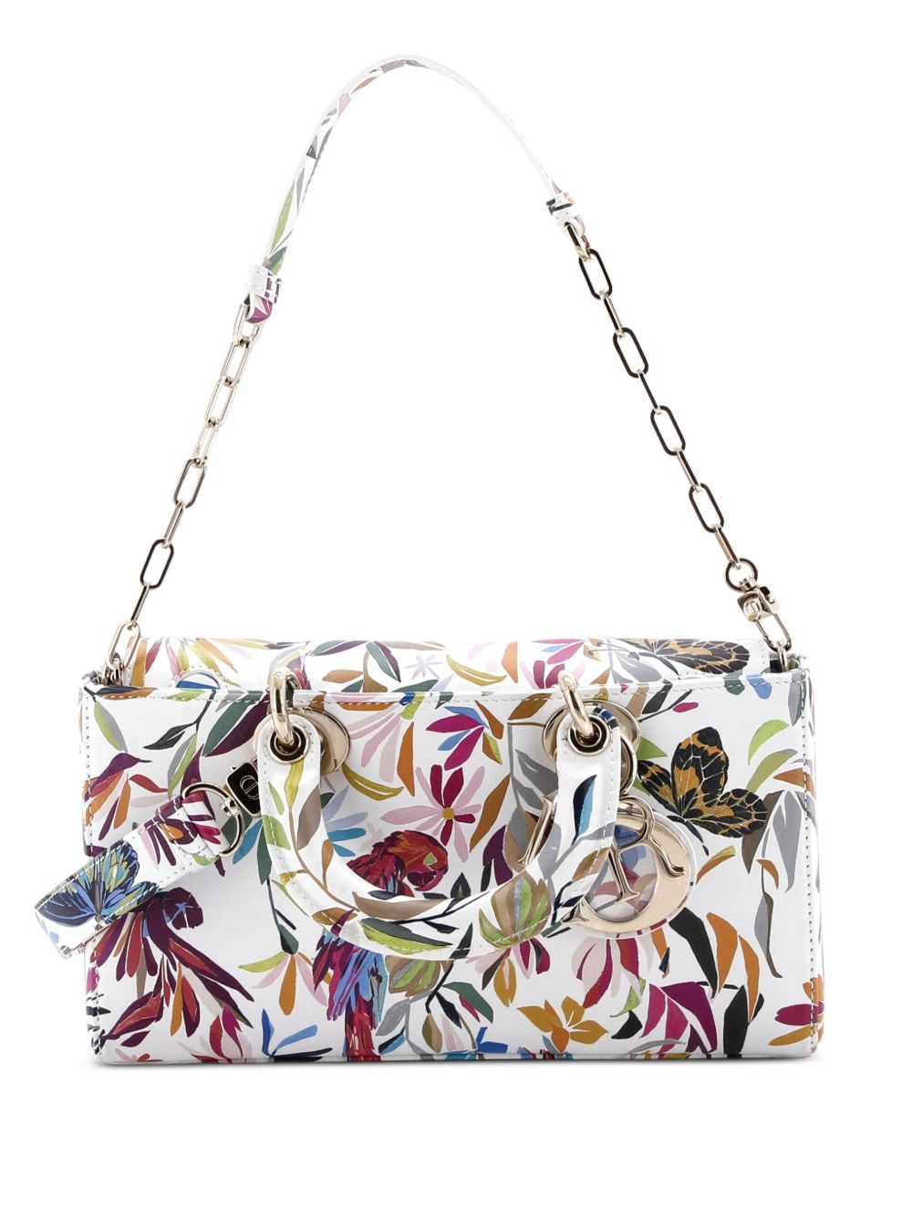 Lady D-Joy Bag Printed Leather Medium satchel