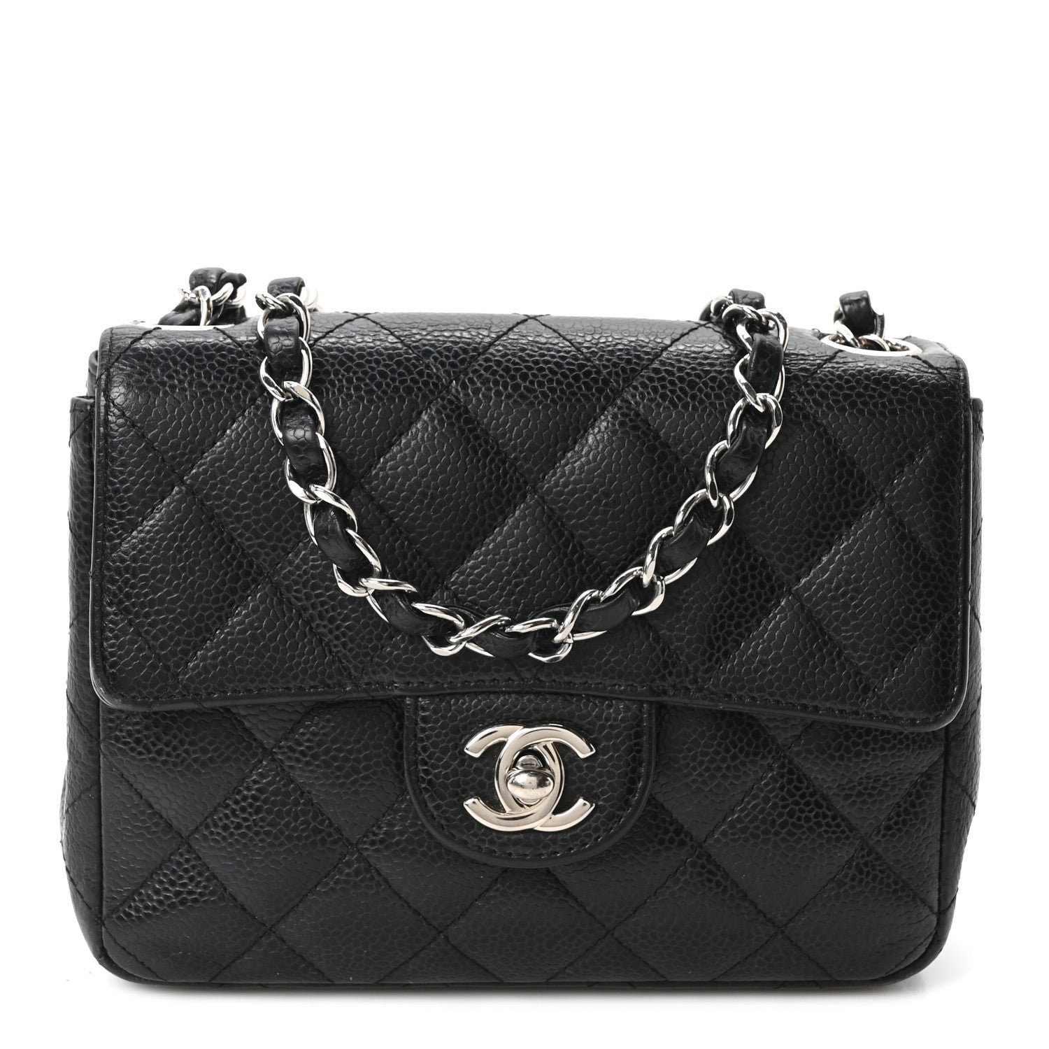 Chanel Caviar Quilted Mini Square Flap Black
