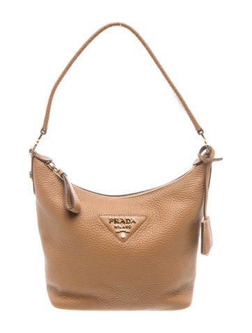 Enameled Metal Triangle Caramel Hobo