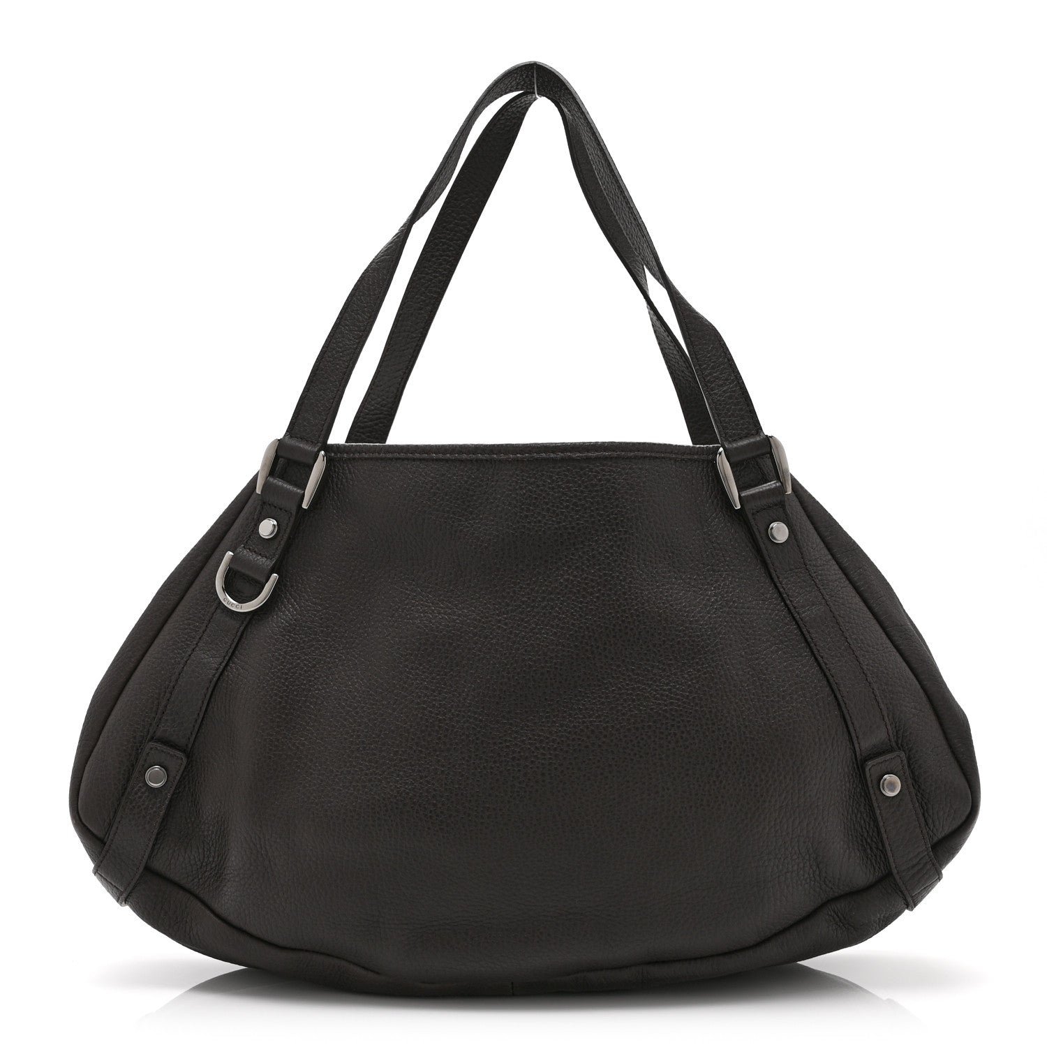 Gucci Calfskin Medium Abbey Shoulder Bag Dark Brown