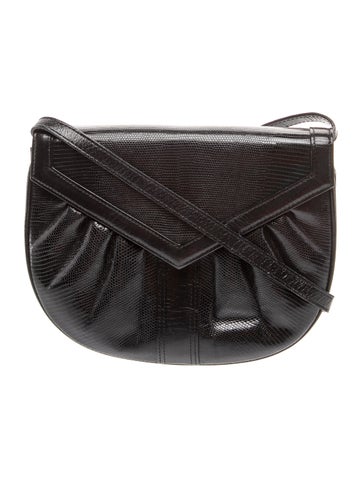 Embossed Leather Shoulder Bag Vintage