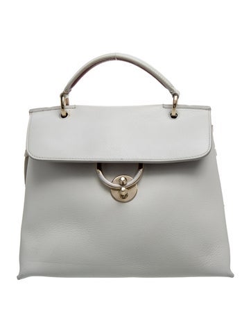 Leather Top Handle Bag