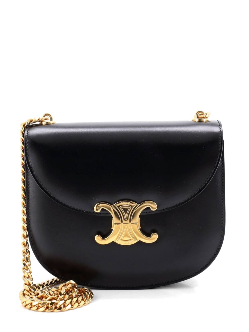 Triomphe Besace Clea Chain Flap Bag Leather shoulder bag