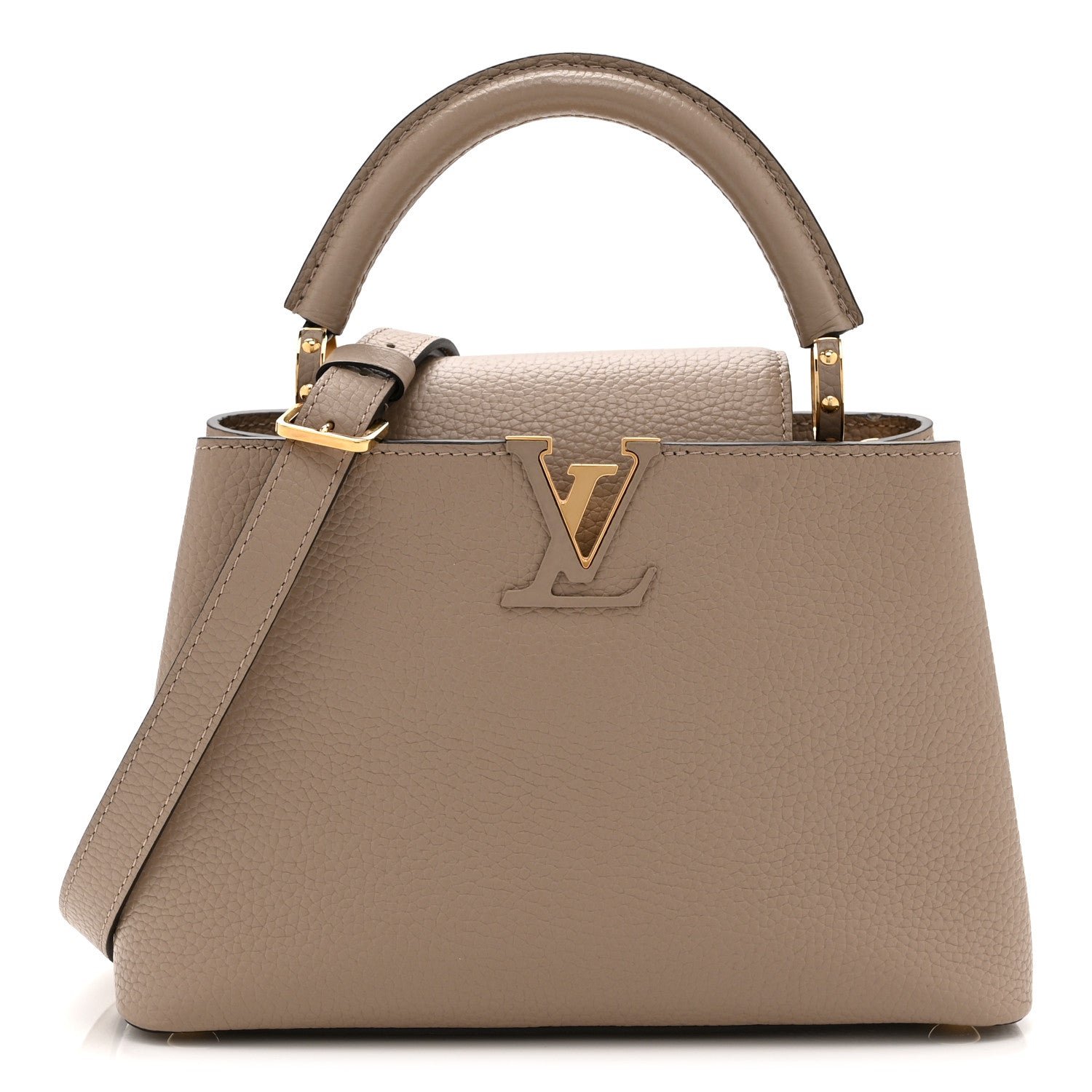 Louis Vuitton Taurillon Capucines BB Galet