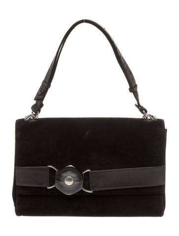 Lancel Suede Shoulder Bag