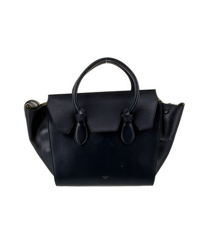 Celine Leather Tie Tote Mini