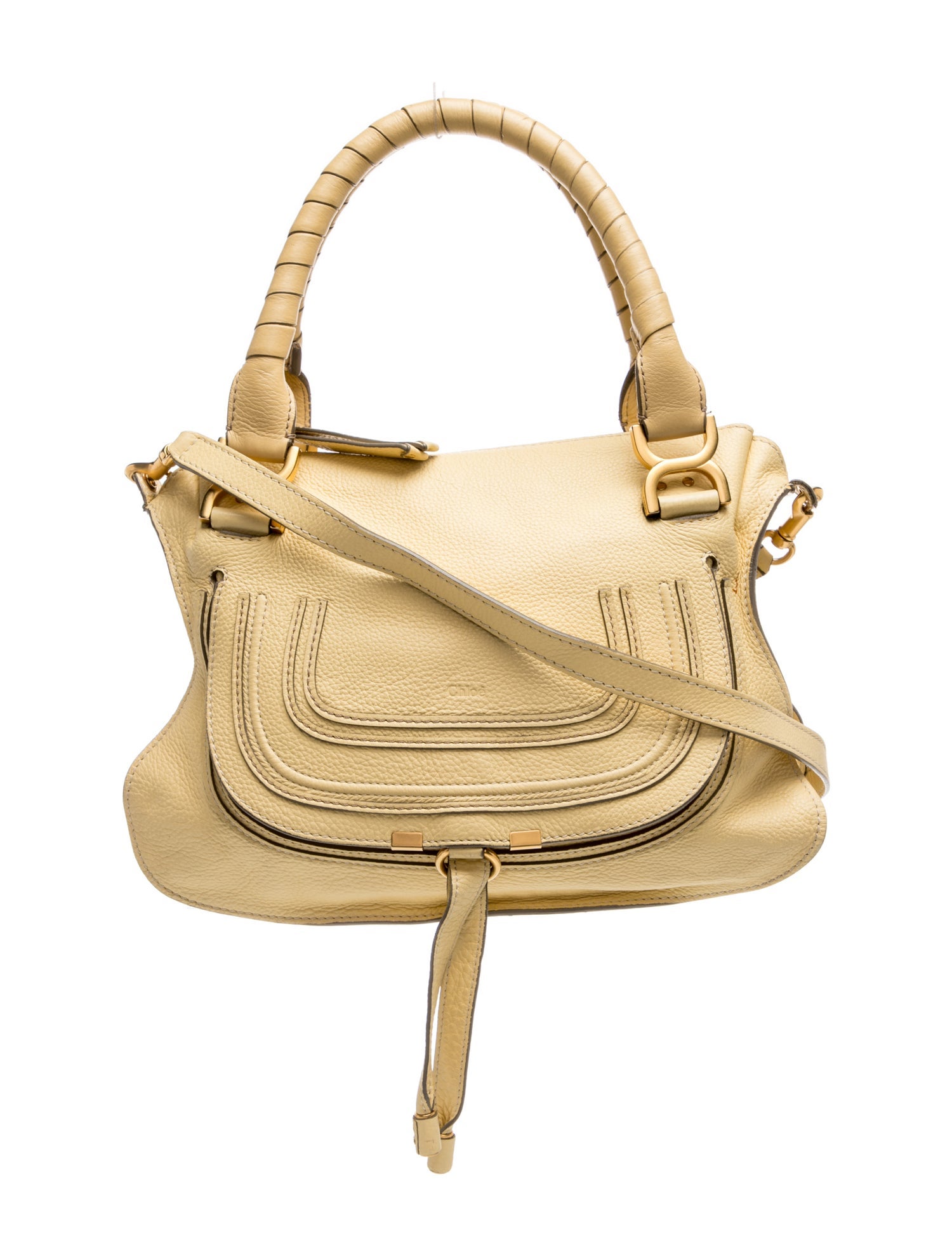 Leather Marcie Double Carry Bag Medium