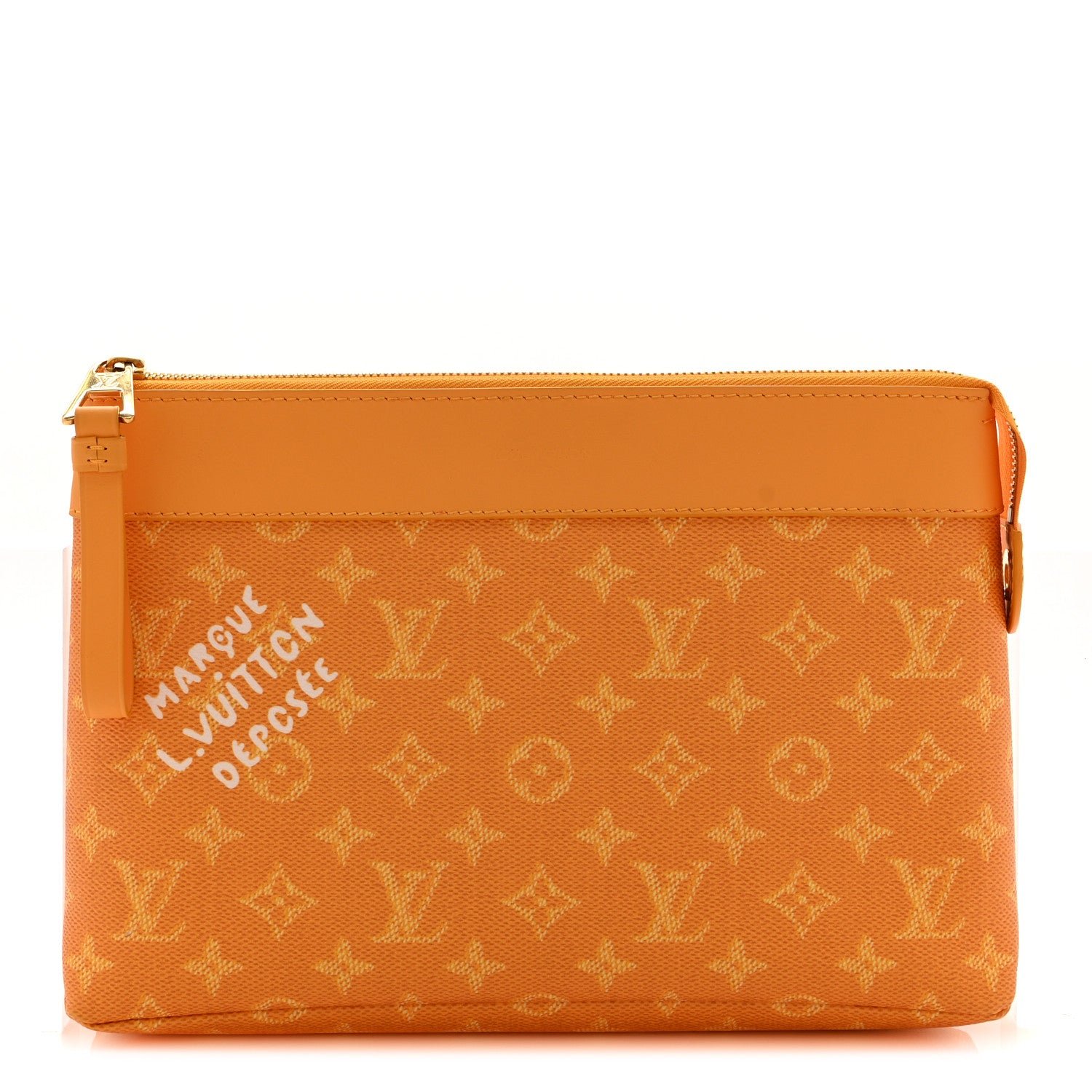 Louis Vuitton Monogram Heritage Pochette Voyage Souple Safran Yellow