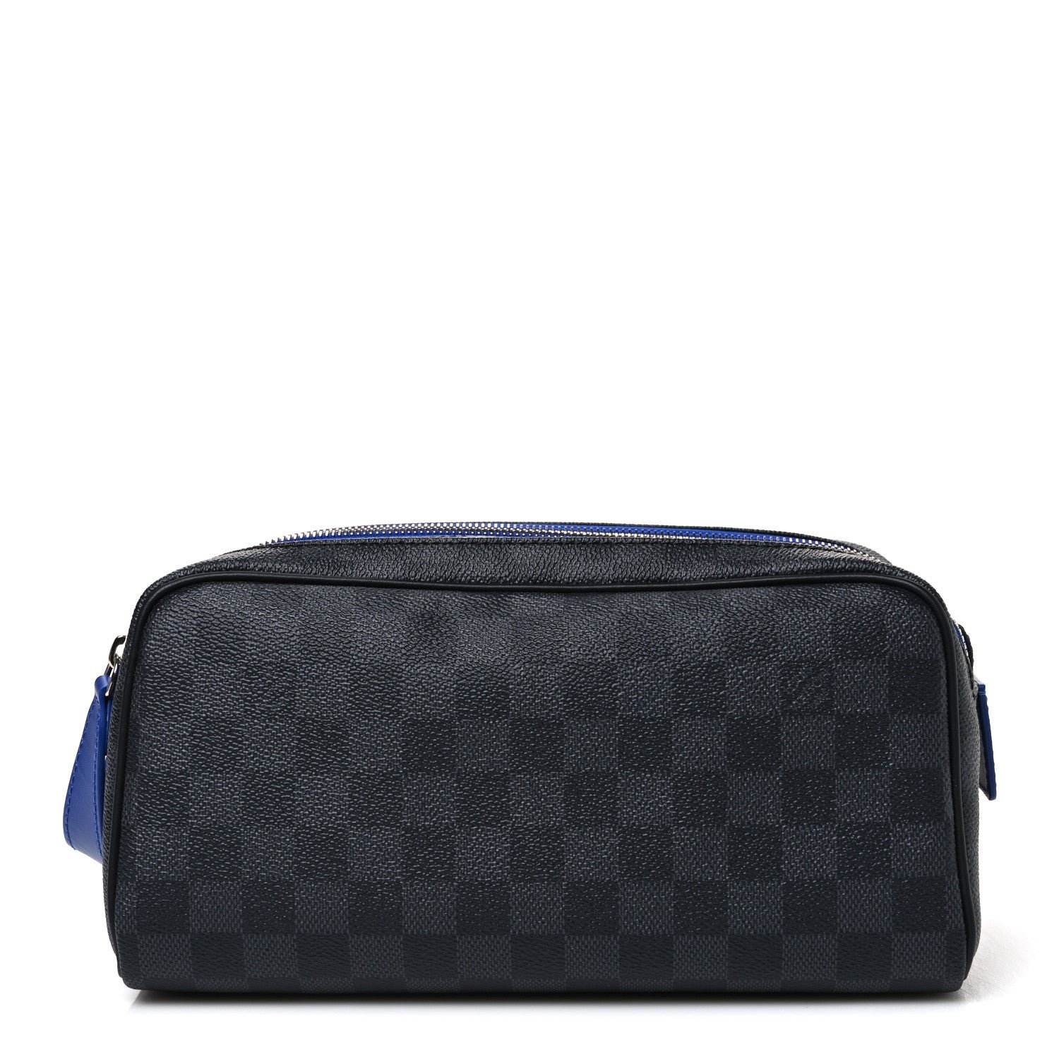 Louis Vuitton Damier Graphite Dopp Kit Toilet Pouch Blue
