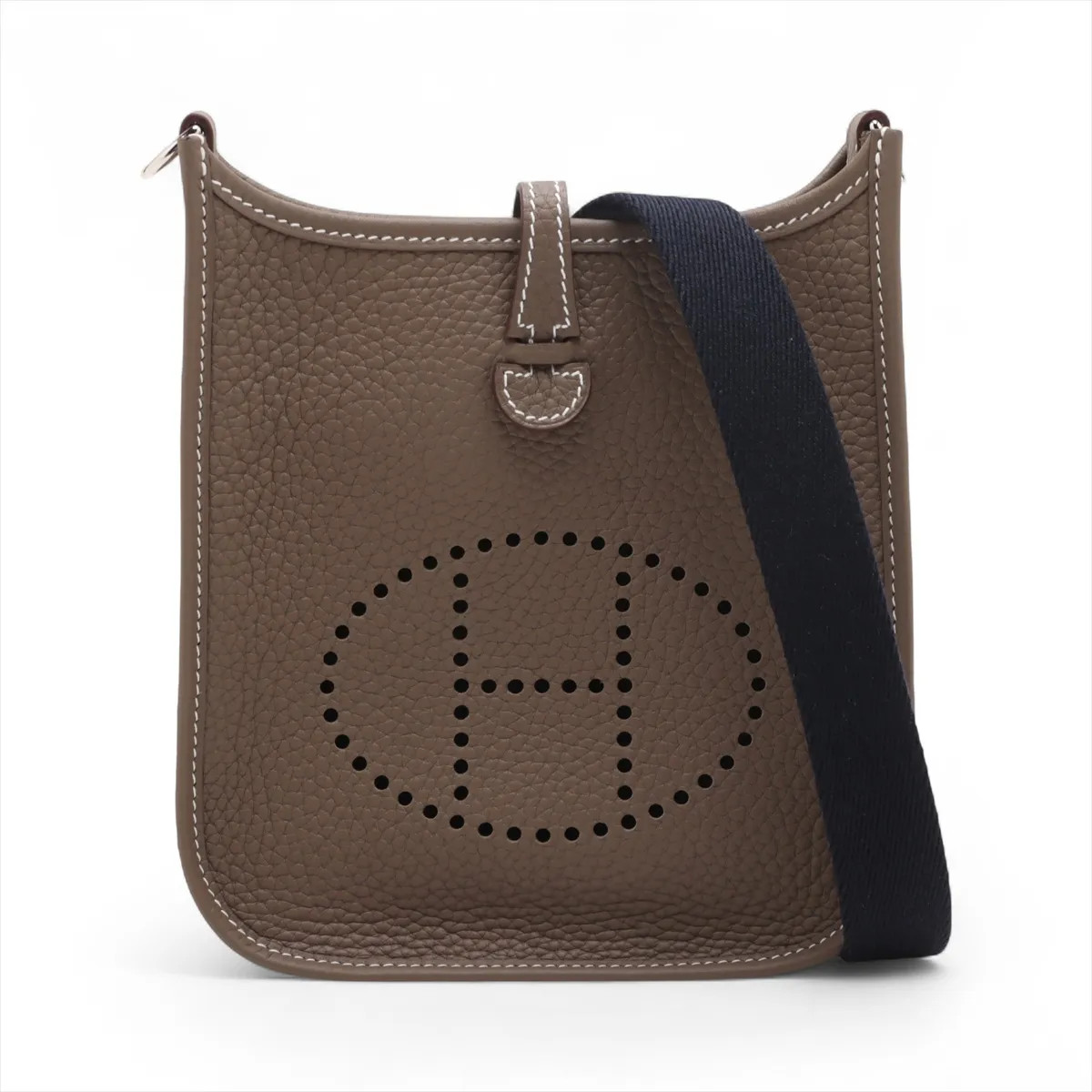 Hermès evelyn 16 TPM Amazon Taurillon Clemence Etoupe Silver Metal Fittings