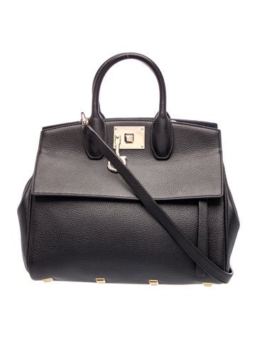 Leather Top Handle Bag