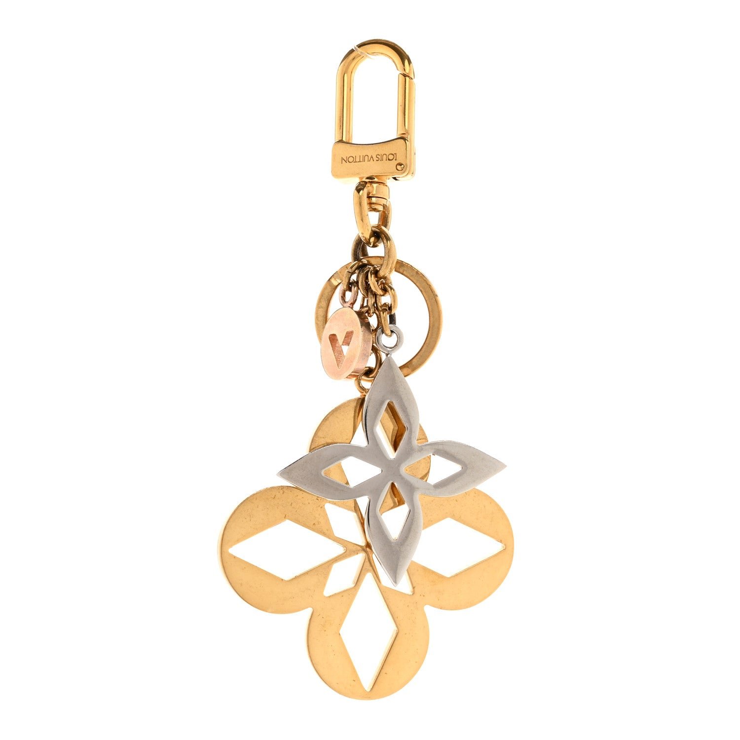 Louis Vuitton Malletage Blossom Bag Charm Key Holder
