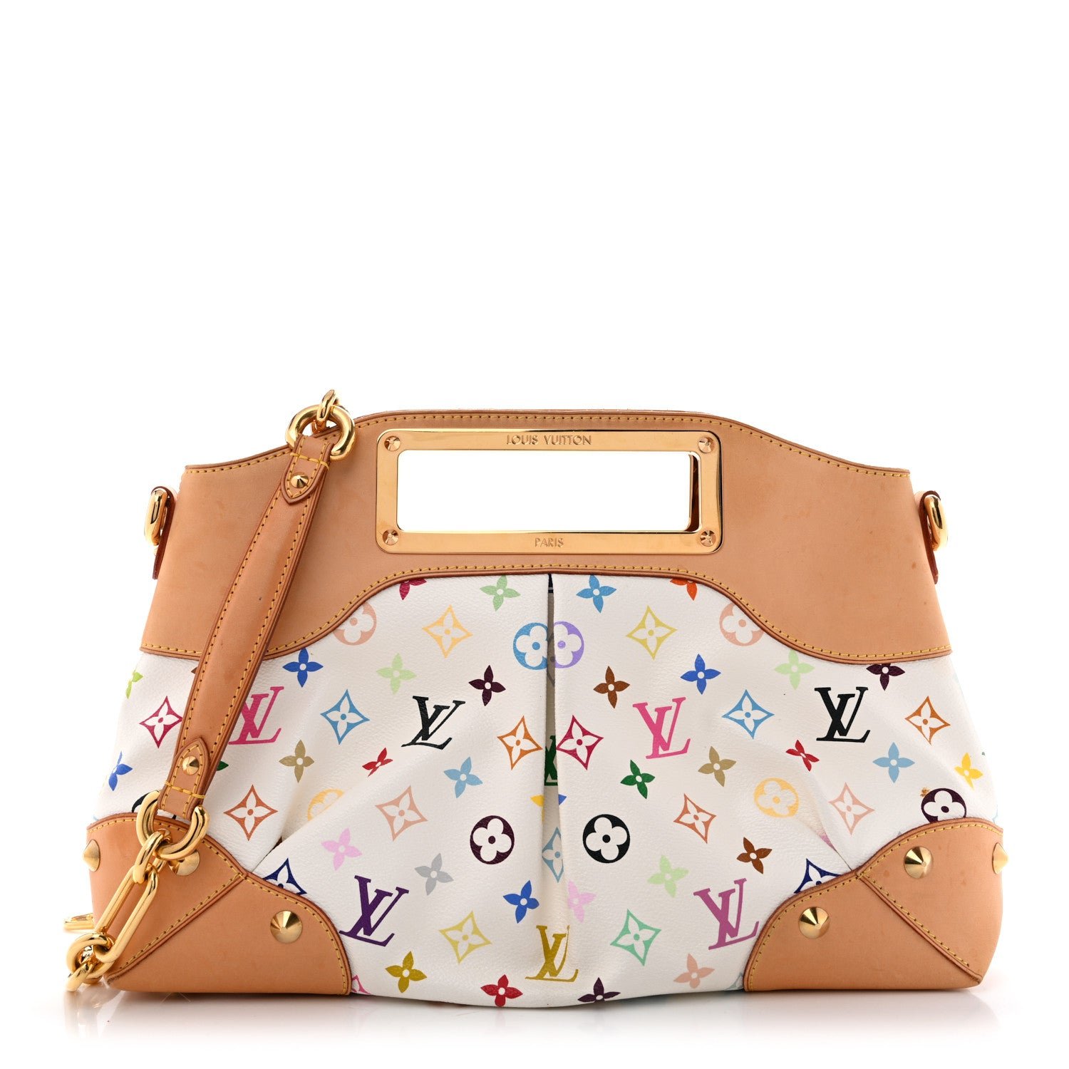Louis Vuitton Monogram Multicolor Judy MM White