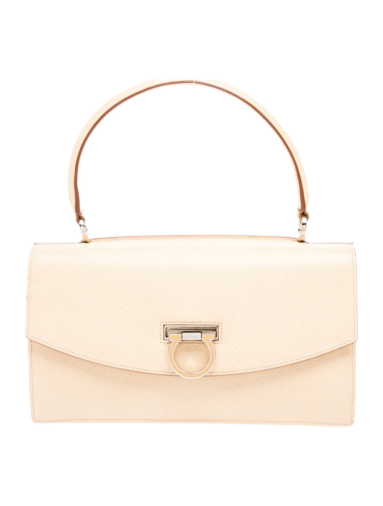 Saffiano Leather Top Handle Bag