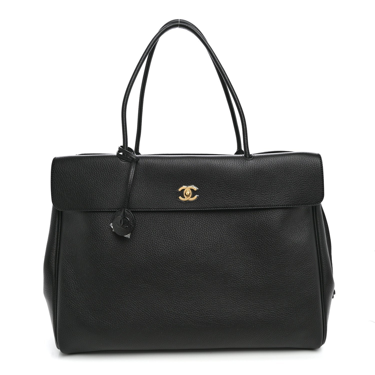 Chanel Grained Calfskin Large Urban Essentials Shopping Bag Black