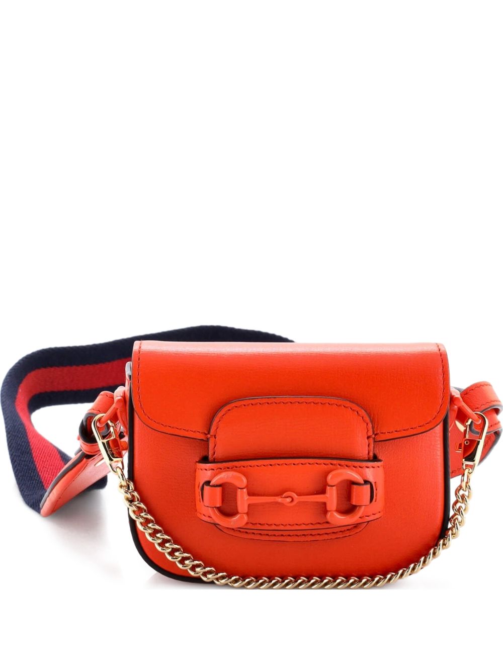 Horsebit 1955 Flap Wallet with Strap Leather crossbody bag