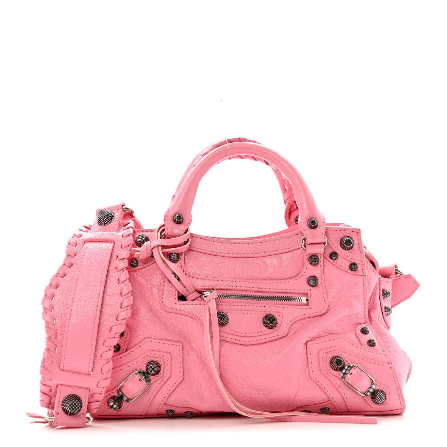 Balenciaga Agneau Arena Neo Cagole Handbag XS Sweet Pink