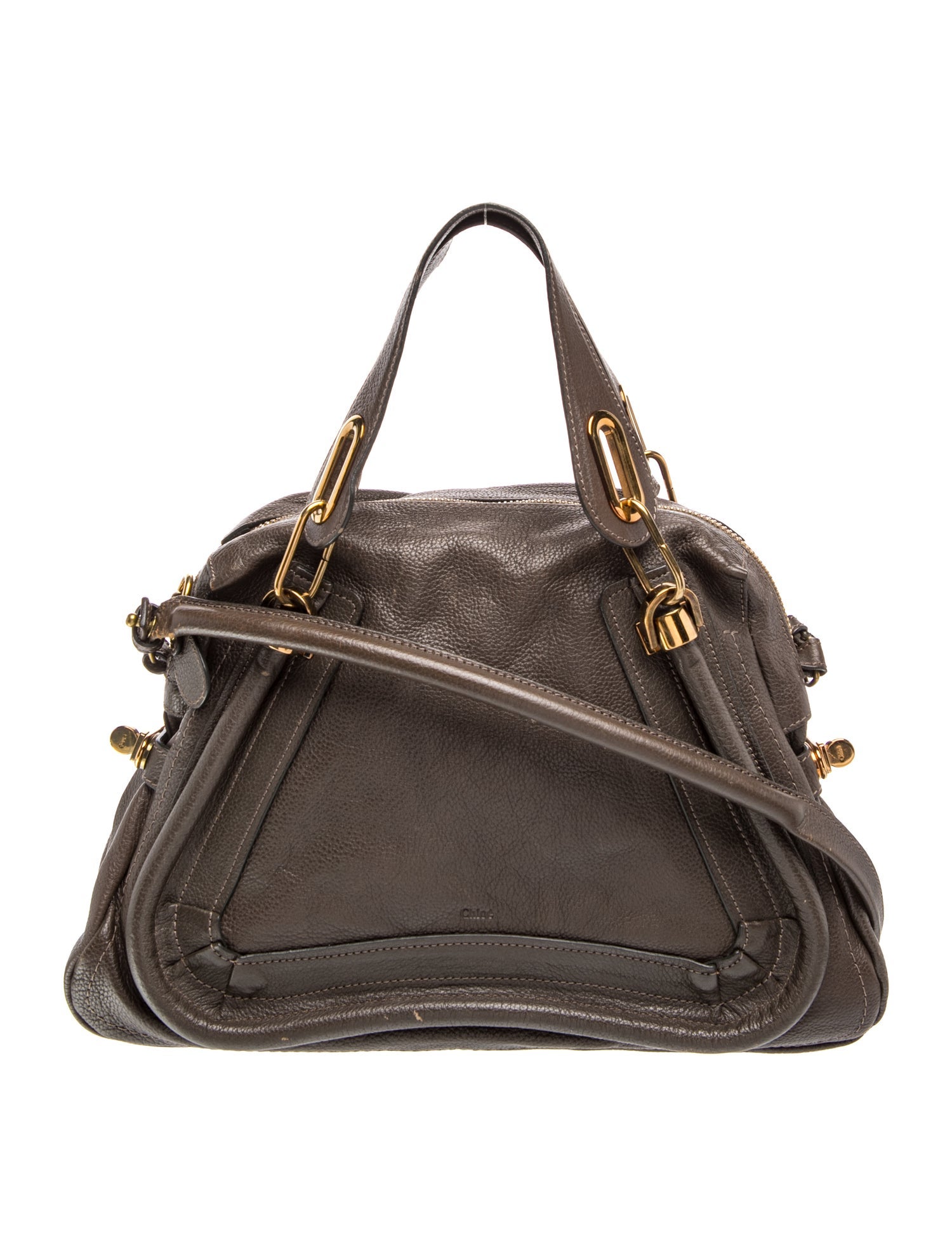 Leather Top Handle Bag Medium