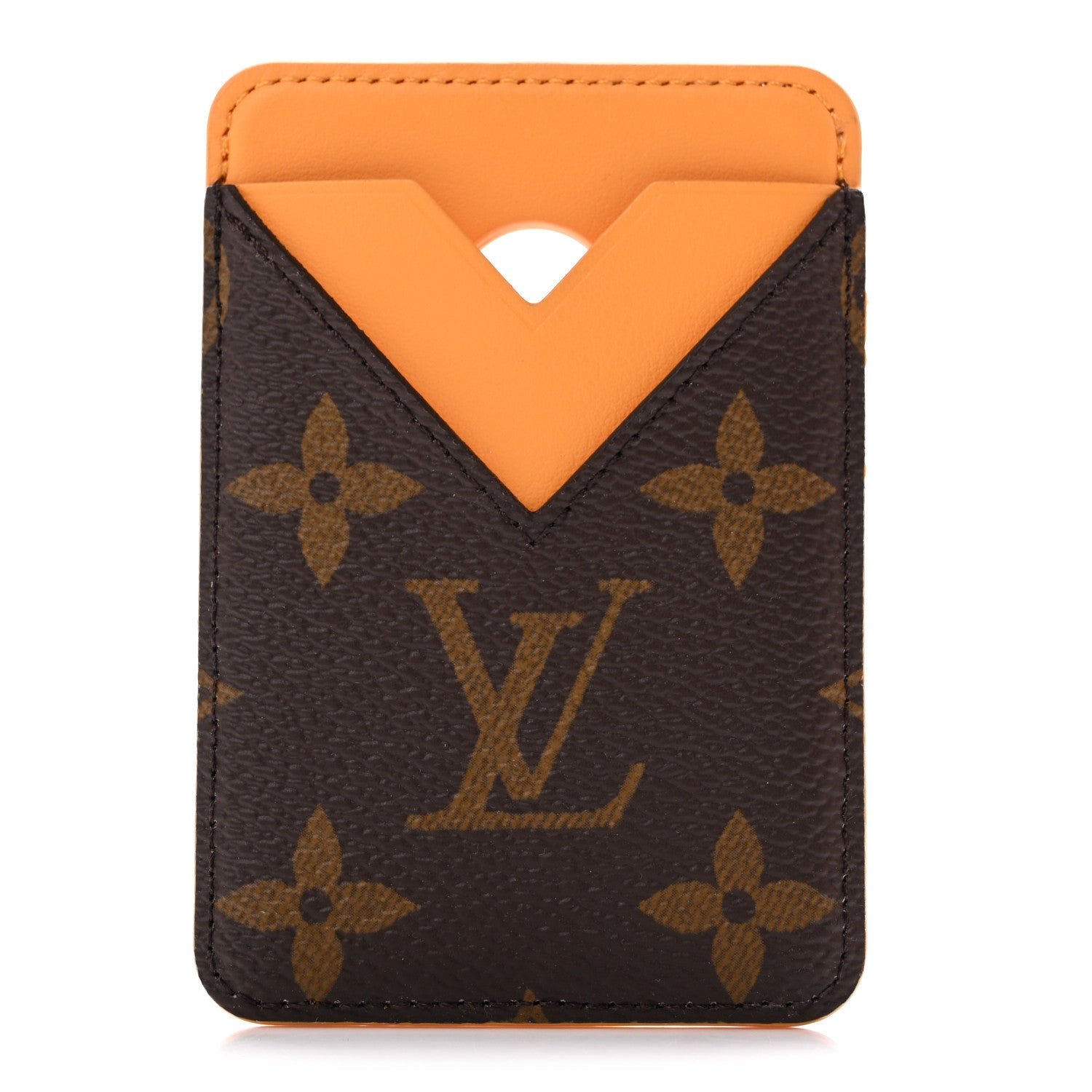 Louis Vuitton Monogram Macassar Magnetic Card Holder Safran Yellow