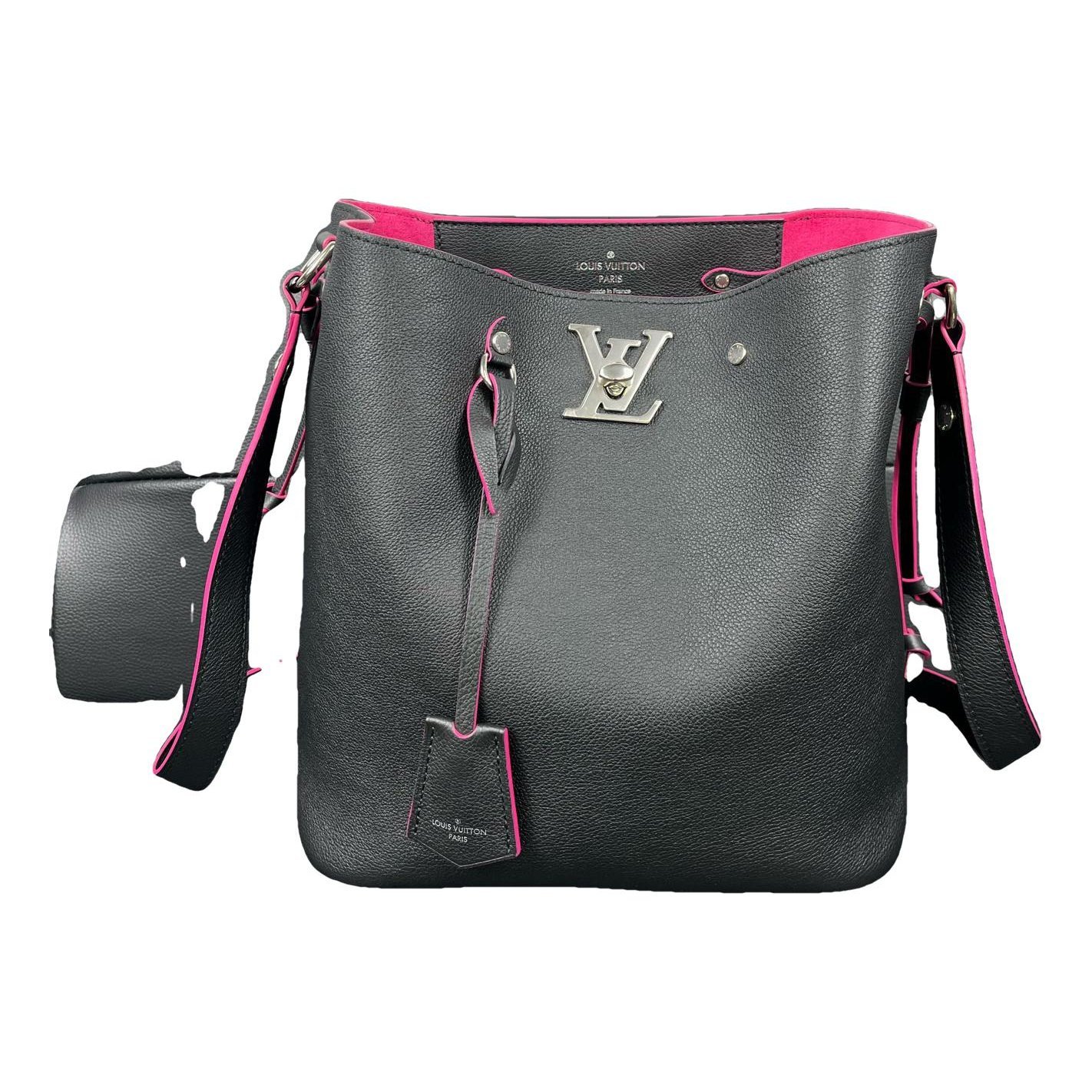 Lockme Bucket leather handbag