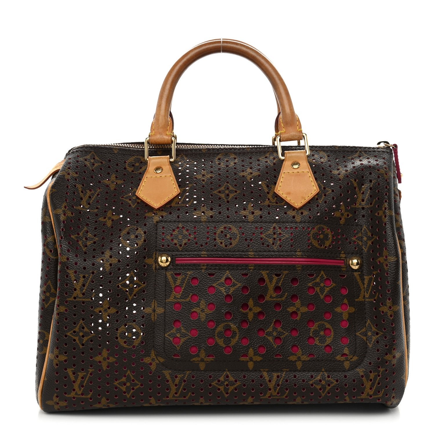 Louis Vuitton Monogram Perforated Speedy 30 Fuchsia