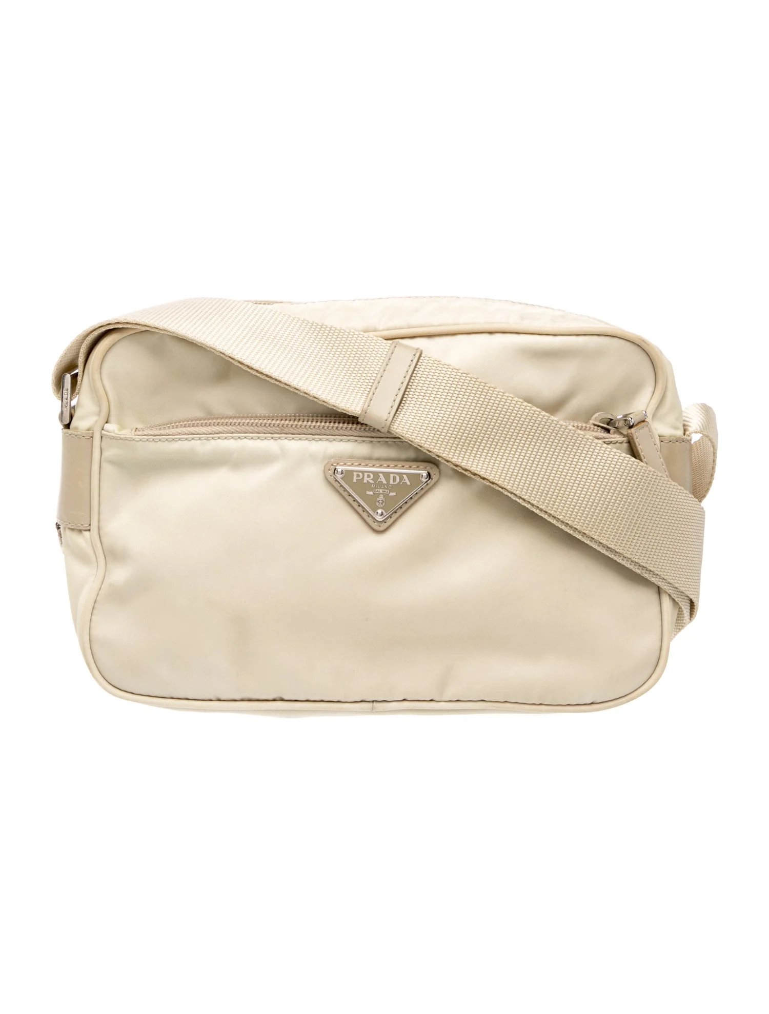 Enameled Metal Triangle Crossbody Bag