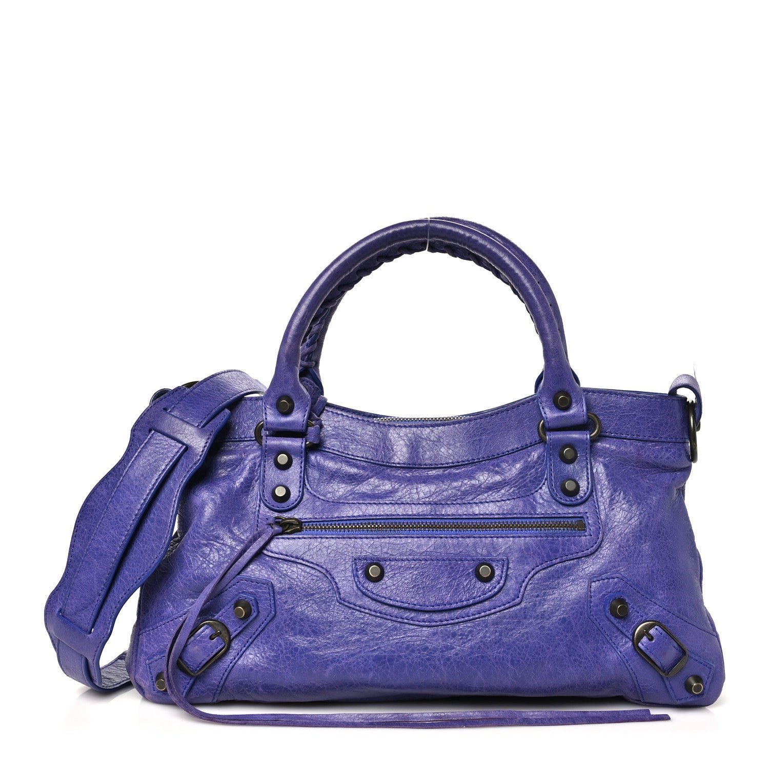 Balenciaga Agneau Classic Hardware First Bleu Lavande