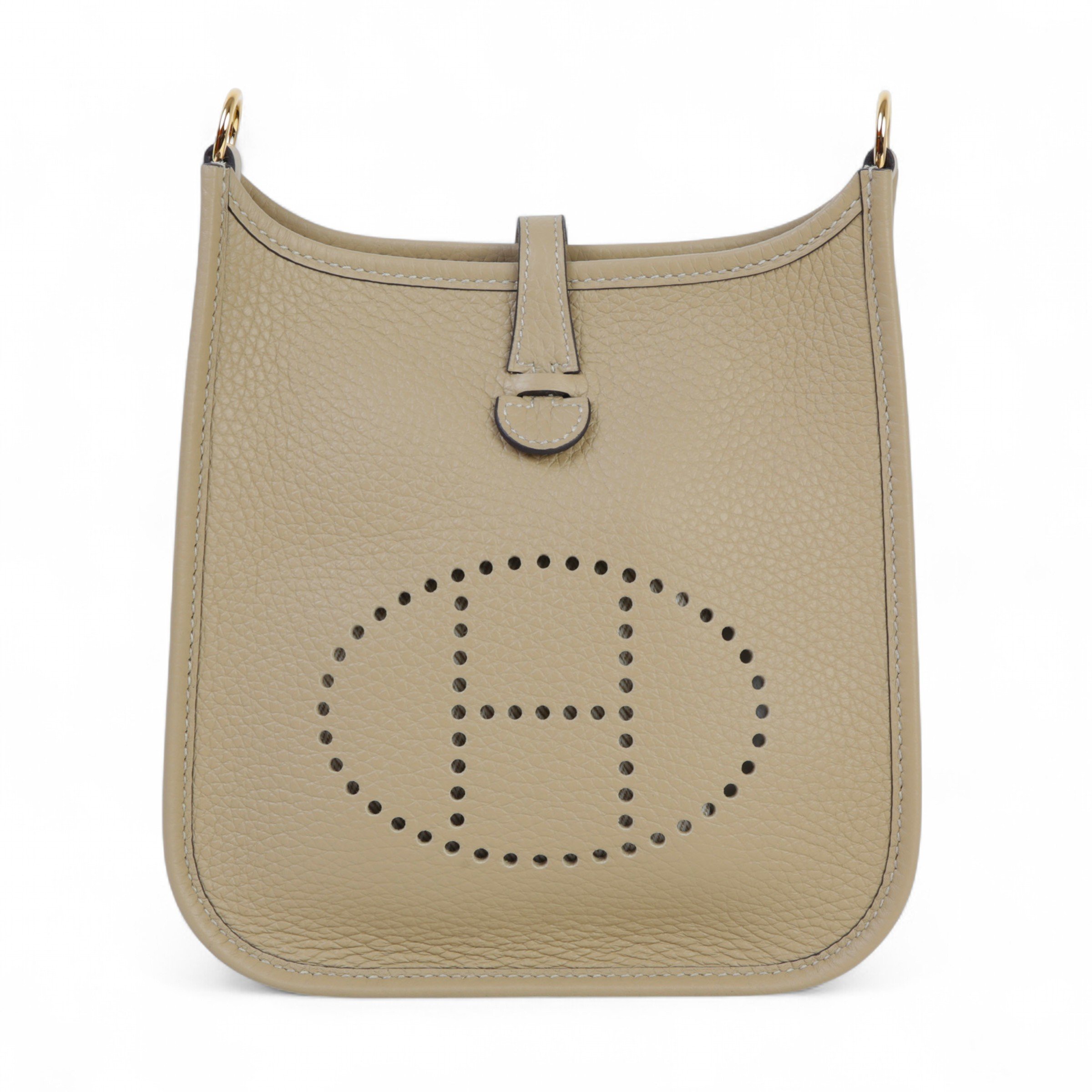 Brand New ( Rank N )  HERMÈS  Mini Evelyne 16 Amazone 112cm Trench (S2) Clemence Gold hardware K (2025)