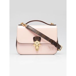 Louis Vuitton Louis Vuitton Rose Ballerine Vernise and Monogram Canvas Cherrywood BB Bag