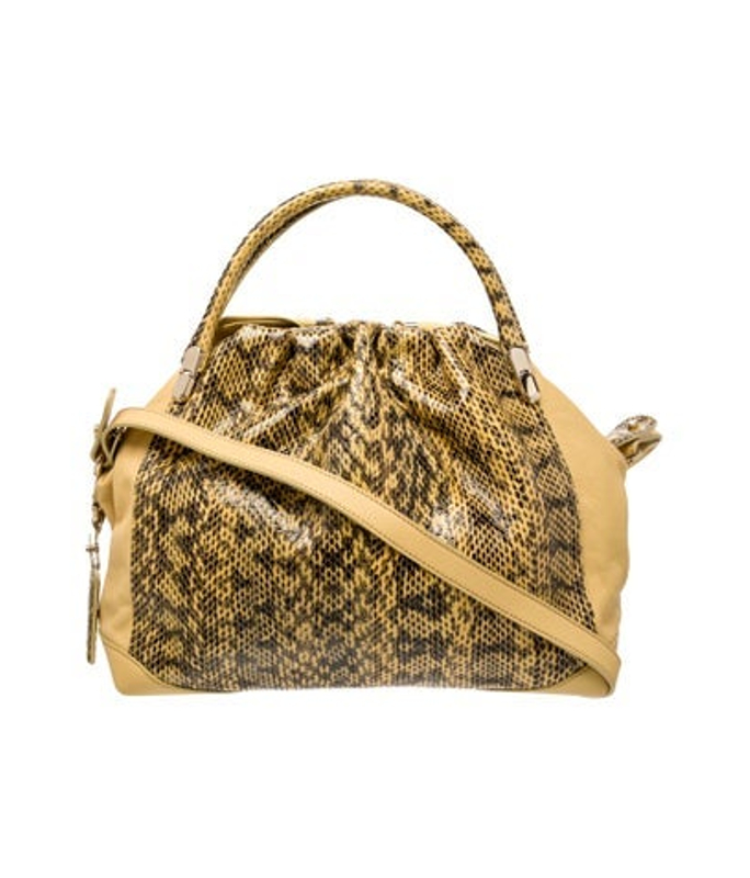 Nina Ricci Ricci Embossed Leather Top Handle Bag W Tags