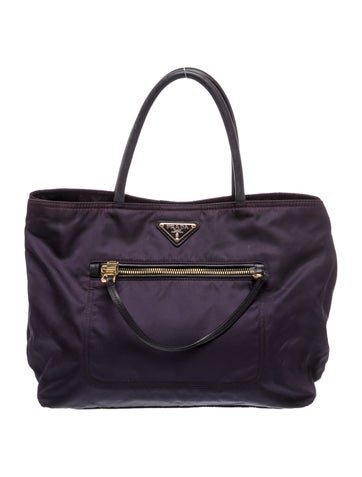 Tessuto Nylon Balitico Tessuto Nylon & Calf Leather Tote Bag