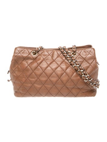 Quilted CC Charm Shopping Tote
