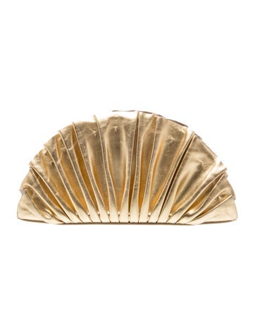 Cult Gaia Leather Clutch