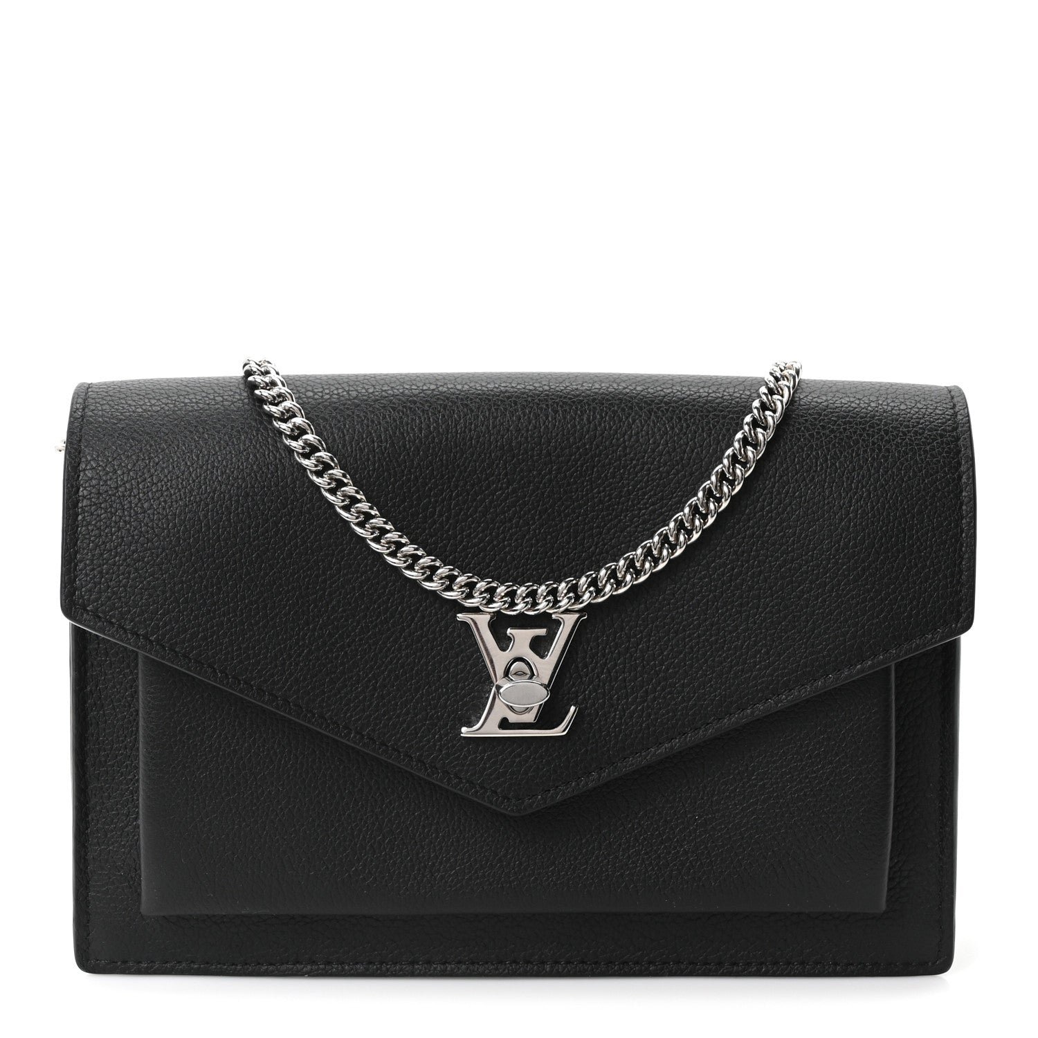 Louis Vuitton Soft Calfskin My Lockme Chain Pochette Black