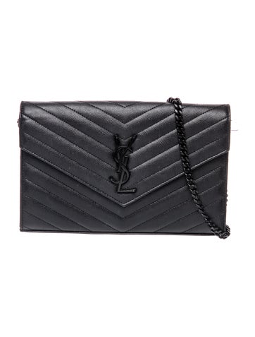 Chevron Envelope Wallet with Chain