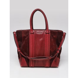 Givenchy Givenchy Bordeaux Pony Hair and Lizard Medium Lucrezia Tote Bag