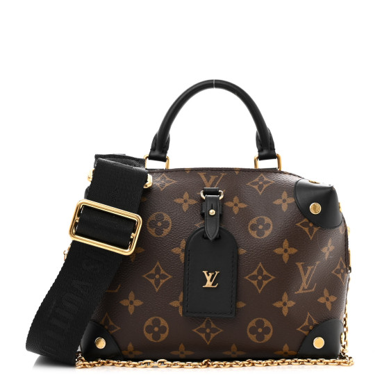 Louis Vuitton Monogram Petite Malle Souple Black