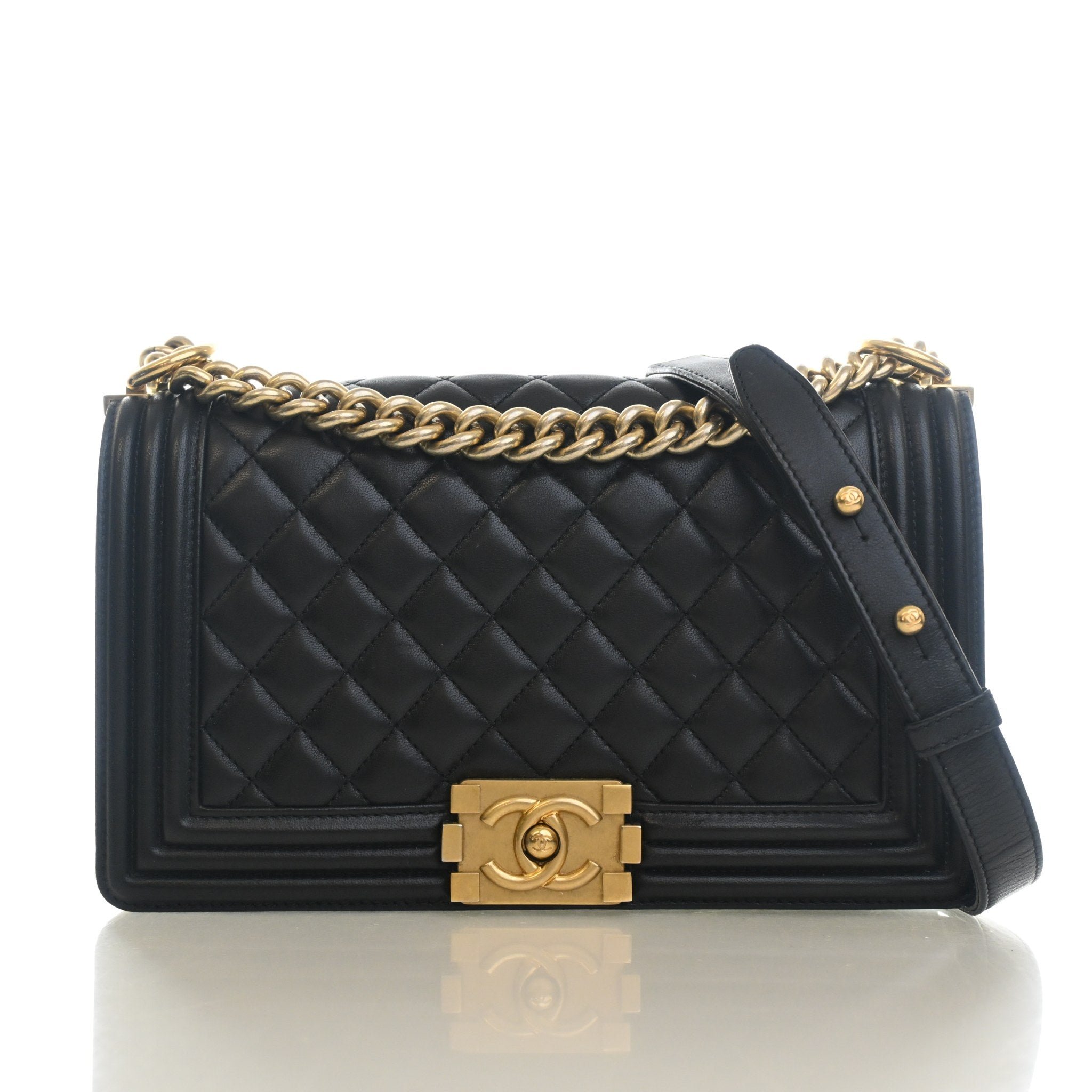 Chanel Medium Lambskin Boy Bag