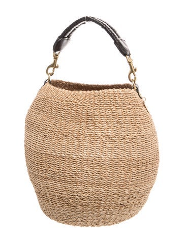 Straw Bucket Bag