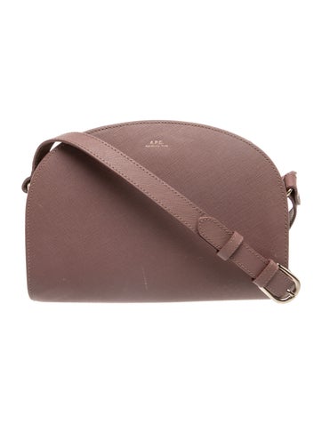 A.P.C. Saffiano Leather Crossbody Bag
