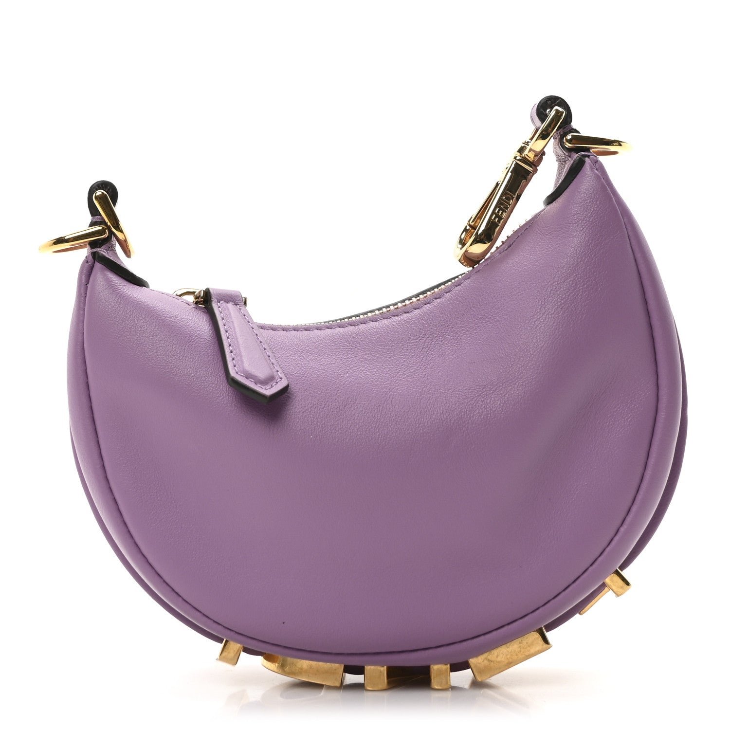 Fendi Vitello Grace New Matte Nano Fendigraphy Hobo Charm Agapanto