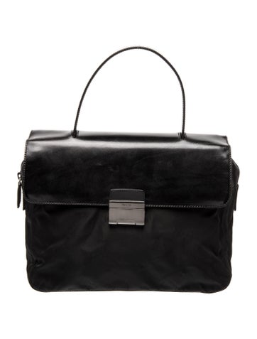 Tessuto Nylon Top Handle Bag Vintage