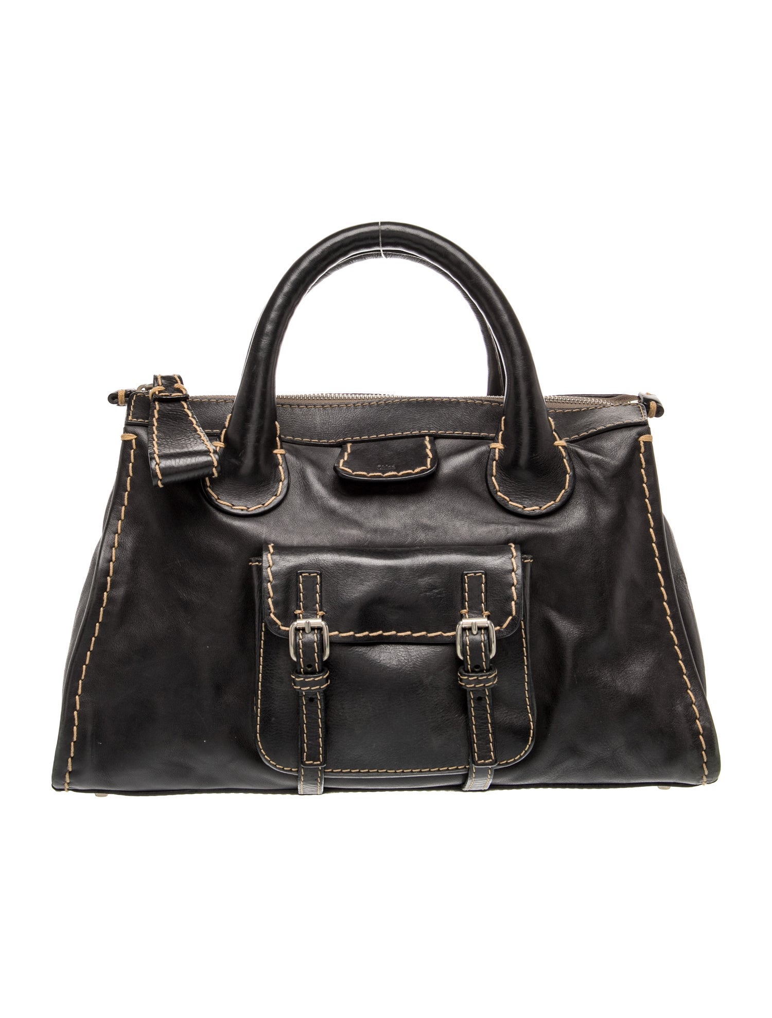 Leather Top Handle Bag
