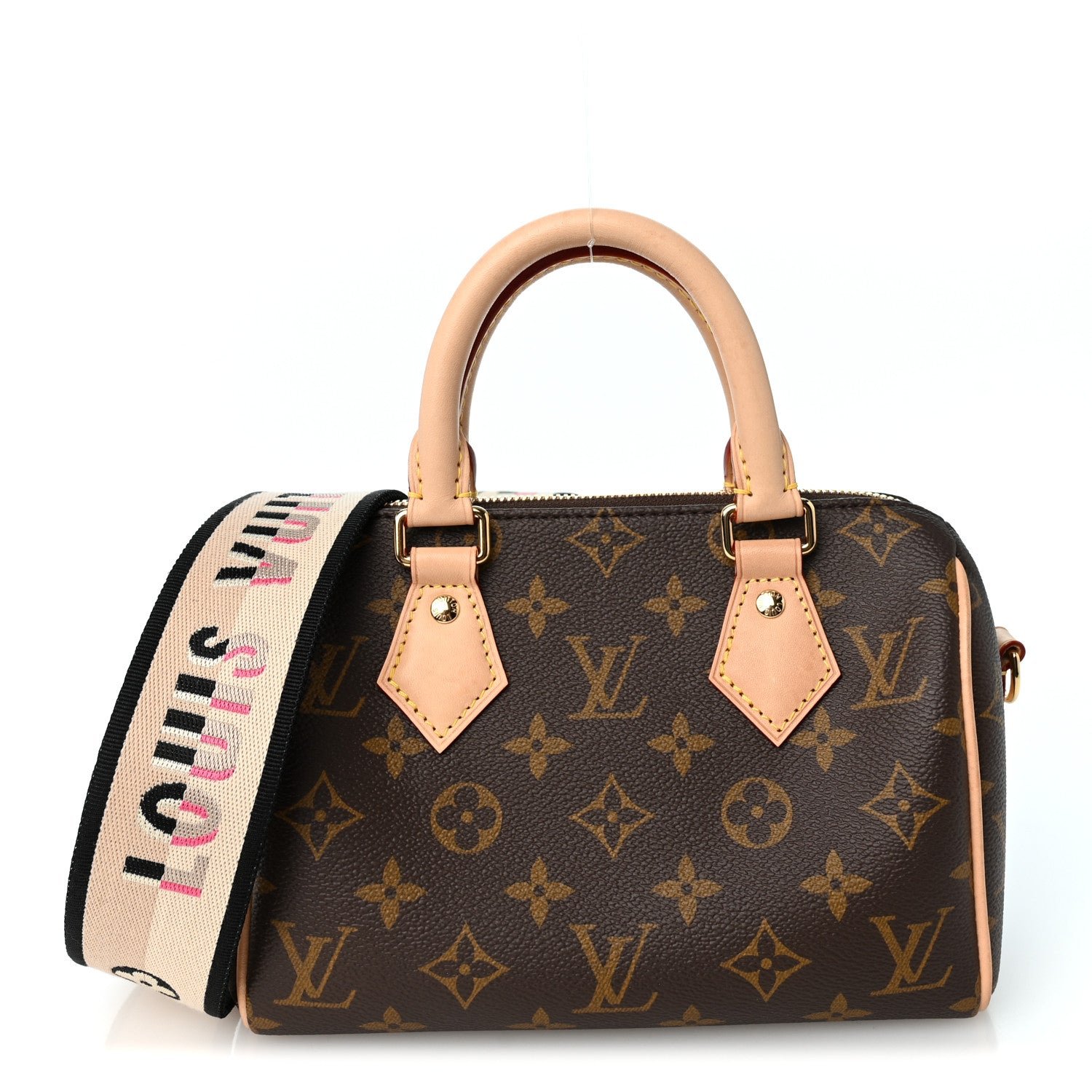 Louis Vuitton Monogram Speedy Bandouliere 20 Black